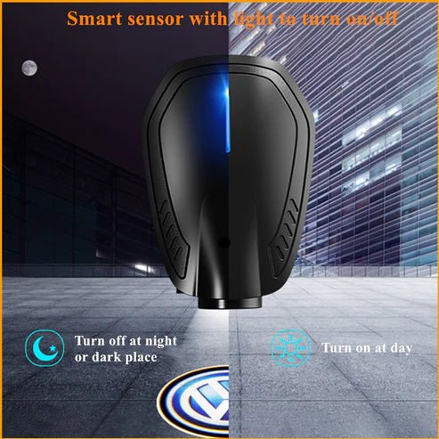 Car HD Wireless Door Welcome Light – Rechargeable LED Logo Projector for Car Doors | UAE - Rydenix