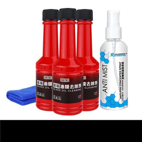 Glass Oil Film Remover Additive – Windshield Cleaner for Automobile Glass Water | UAE - Rydenix