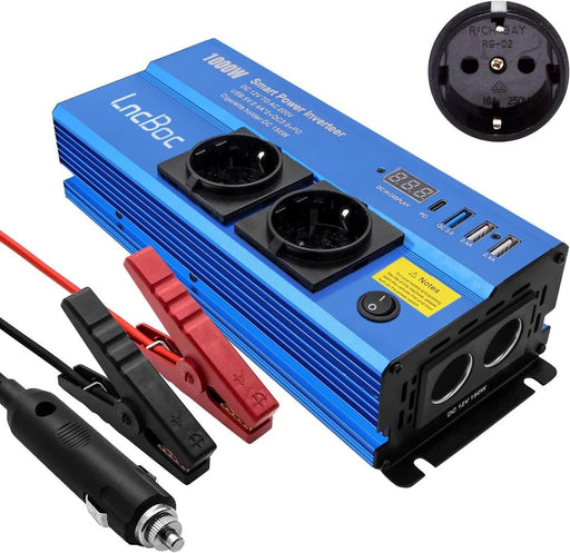 Smart Power Inverter for Car – 12V DC to 220V AC Converter with Dual USB Ports - Rydenix