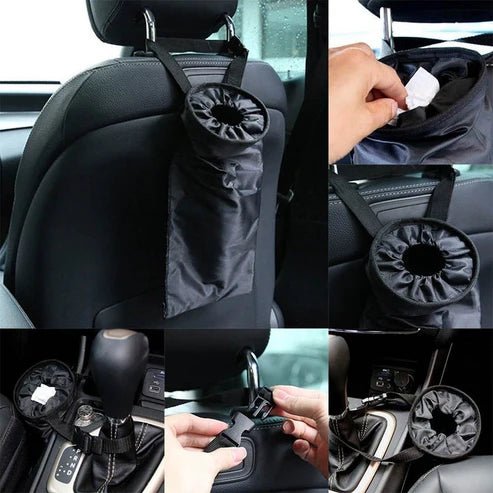 Car Seatback Storage & Trash Bag – Waterproof Hanging Organizer for Vehicle Interior | UAE - Rydenix