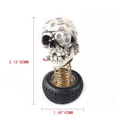 Car Skull Ornament – Halloween Interior Decoration for Bold Car Styling - Rydenix