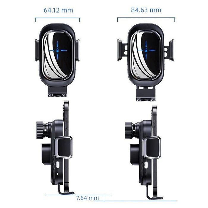 08 Induction Car Wireless Charger – Fast 15W Qi Charging Pad with Auto - Clamp Mount | UAE - Rydenix