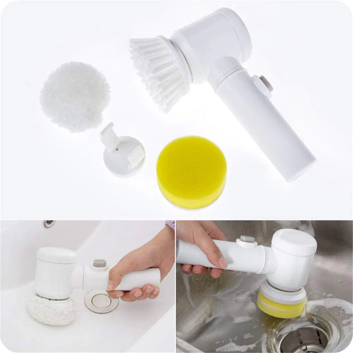 Cleaning Magic Electric Brush – 5 - in - 1 Cordless Scrubber for Car & Home Detailing | UAE - Rydenix