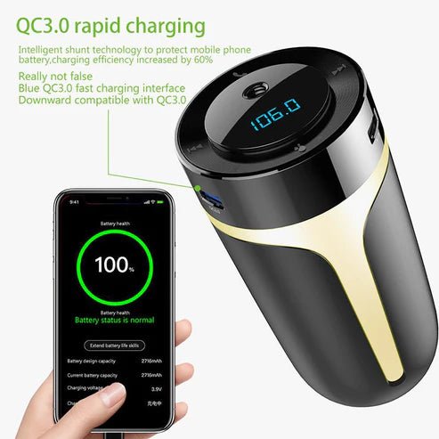 Multifunctional Air Purifier – Car & Home Dual - Use with Ionizer and Fragrance Diffuser - Rydenix