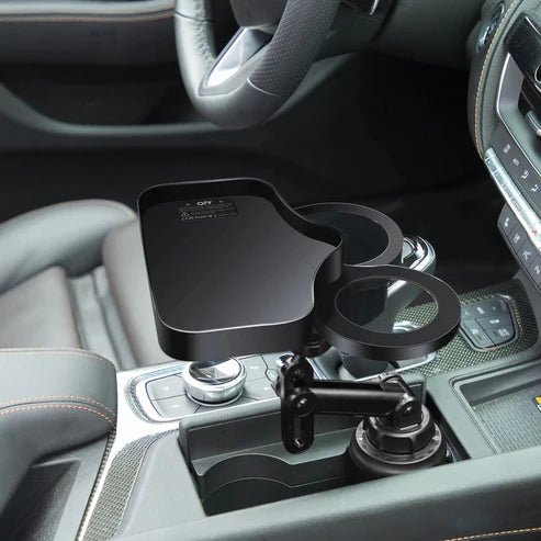 2 - in - 1 Car Cup Holder with Wireless Charger – Fast Charging Phone Dock for Vehicles | UAE - Rydenix