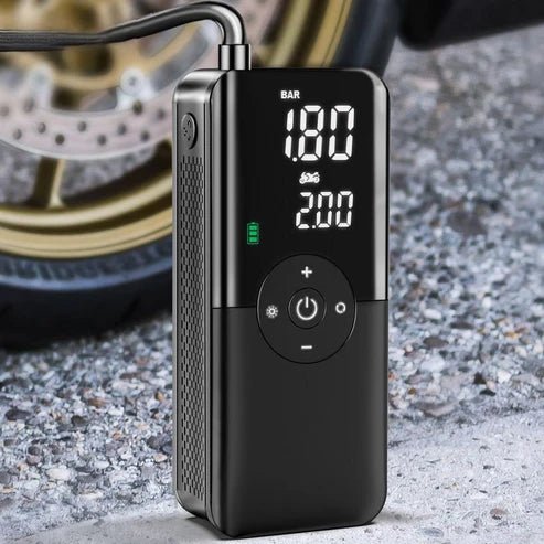 Portable Electric Air Pump for Cars – Digital Tire Inflator with LED Display & Auto Shut - Off | UAE - Rydenix