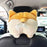 Cute Corgi Butt Tissue Box Cover – Soft Plush Hanging Tissue Holder for Car & Home | UAE - Rydenix