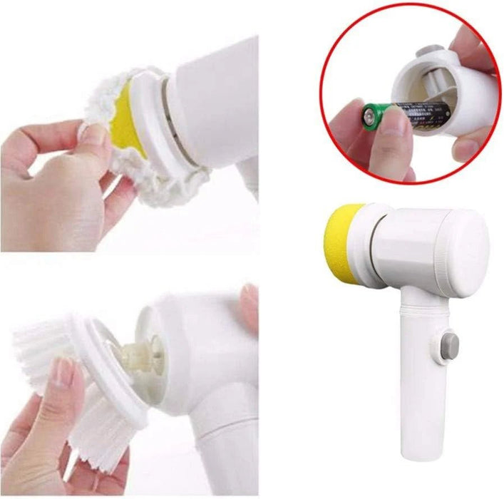 Cleaning Magic Electric Brush – 5 - in - 1 Cordless Scrubber for Car & Home Detailing | UAE - Rydenix