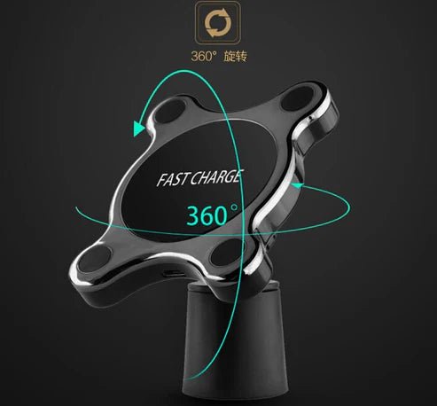 15W Magnetic Wireless Car Charger Mount Compatible with Apple MagSafe & Qi Devices - Rydenix