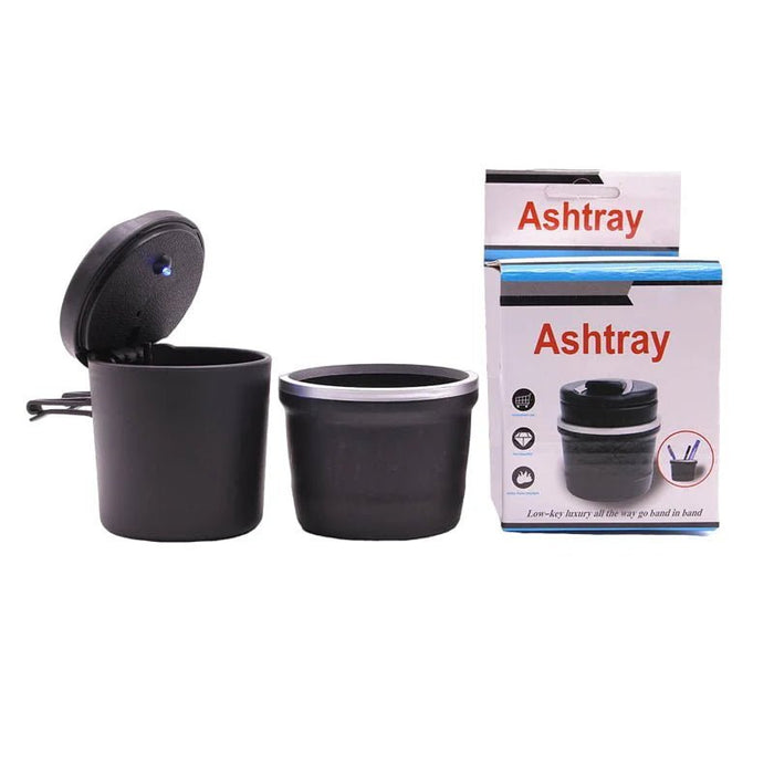 Portable Car Ashtray with LED Light – Smokeless & Odor - Free for Cars | UAE - Rydenix