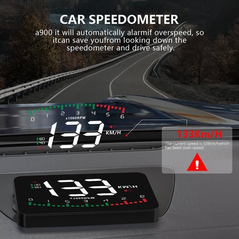 Automotive HD Head - Up Display – Real - Time Speed Projector for Windshield - Rydenix