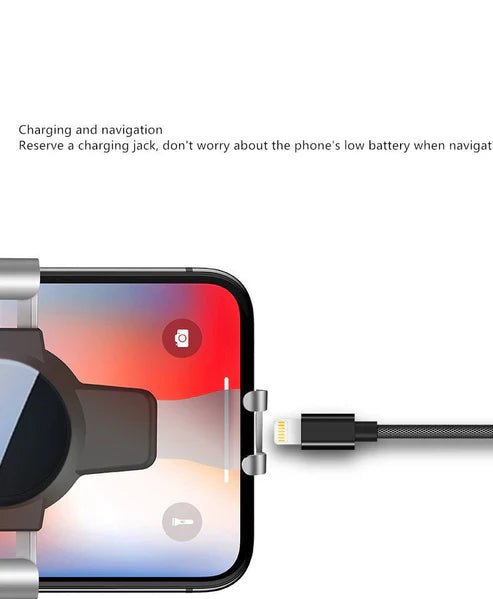 S4 Gravity Car Phone Holder – AC Vent Mount Mobile Bracket for Hands - Free Navigation | UAE - Rydenix