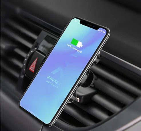 15W Magnetic Wireless Car Charger Mount Compatible with Apple MagSafe & Qi Devices - Rydenix