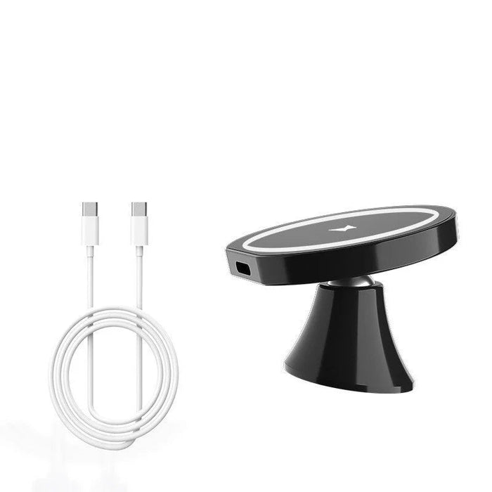 15W Magnetic Wireless Car Charger & Phone Holder – Fast Charging Mount for iPhone & Android | UAE - Rydenix