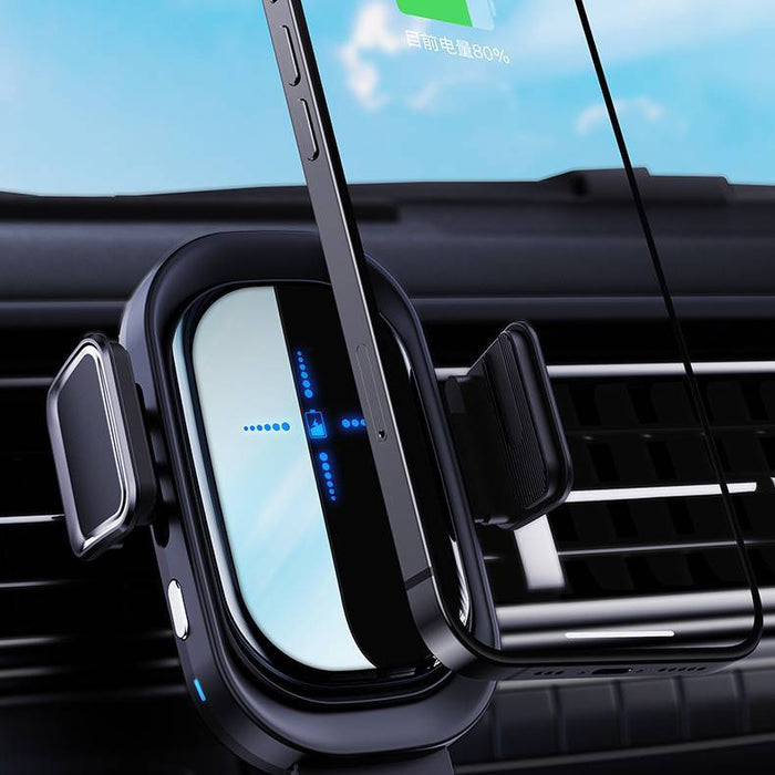 08 Induction Car Wireless Charger – Fast 15W Qi Charging Pad with Auto - Clamp Mount | UAE - Rydenix