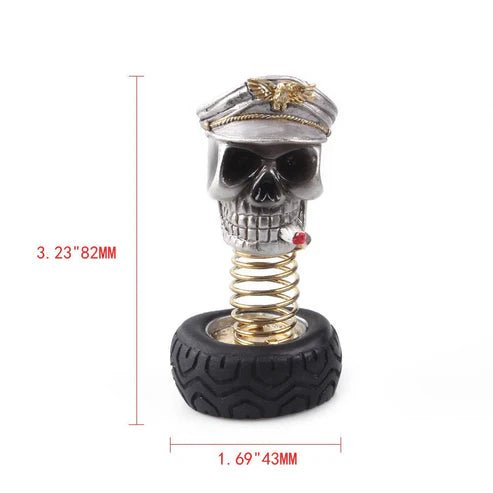 Car Skull Ornament – Halloween Interior Decoration for Bold Car Styling - Rydenix