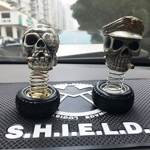 Car Skull Ornament – Halloween Interior Decoration for Bold Car Styling - Rydenix