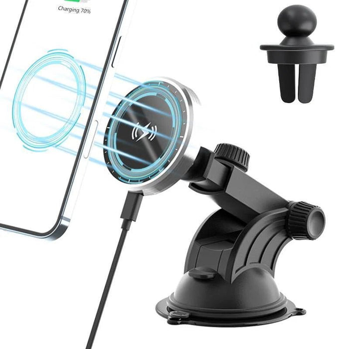 MagSafe Wireless Car Charger – Magnetic Mount for iPhone 12/13/14 Series - Rydenix