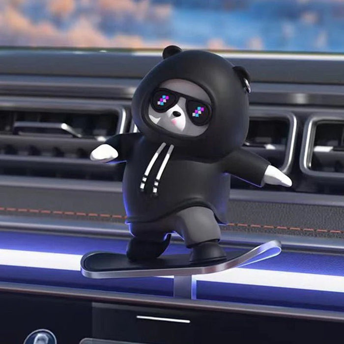 Cute Mobile Bear Car Dashboard Decoration – Cartoon Car Interior Ornament - Rydenix