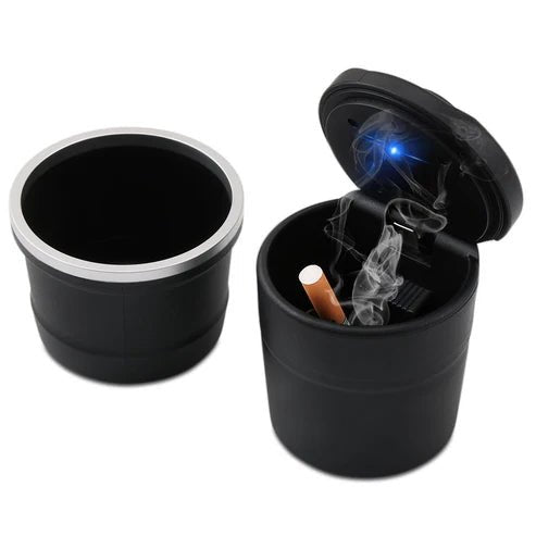 Portable Car Ashtray with LED Light – Smokeless & Odor - Free for Cars | UAE - Rydenix
